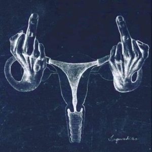 ovaries showing middle fingers